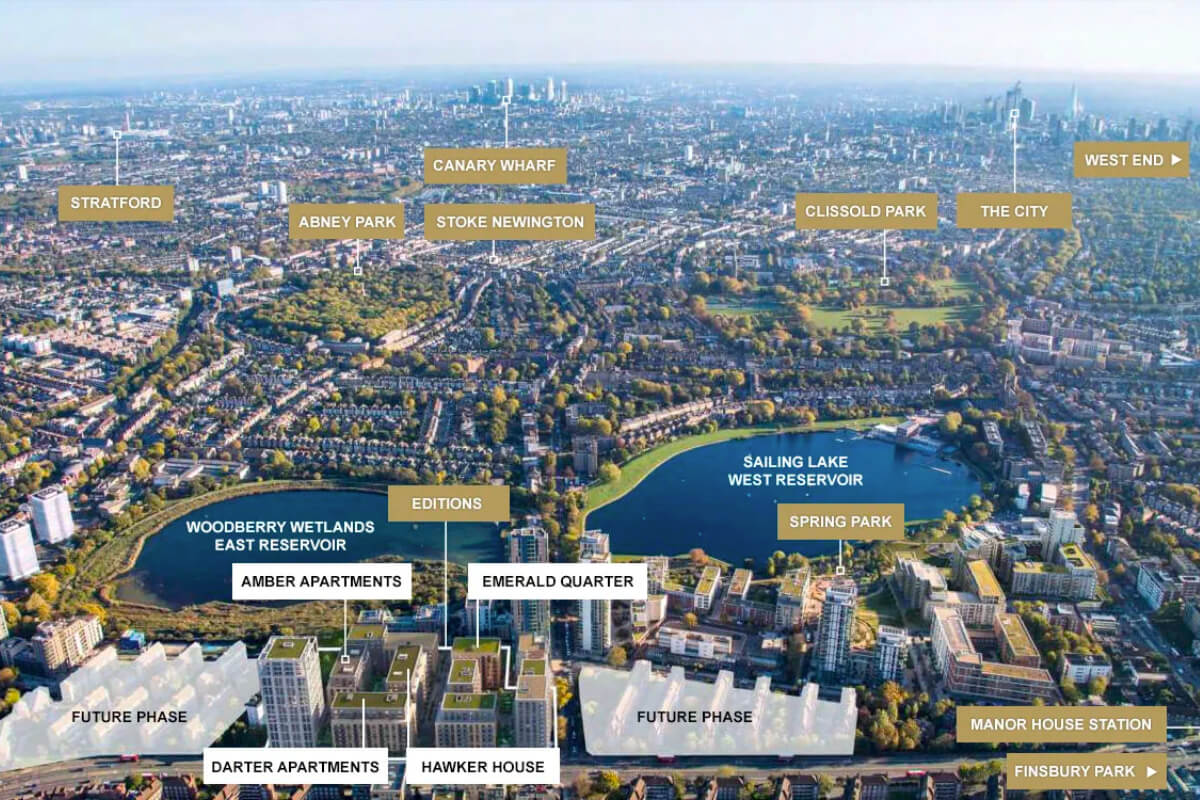 Woodberry Down: Wärmepumpen für ein ganzes Quartier